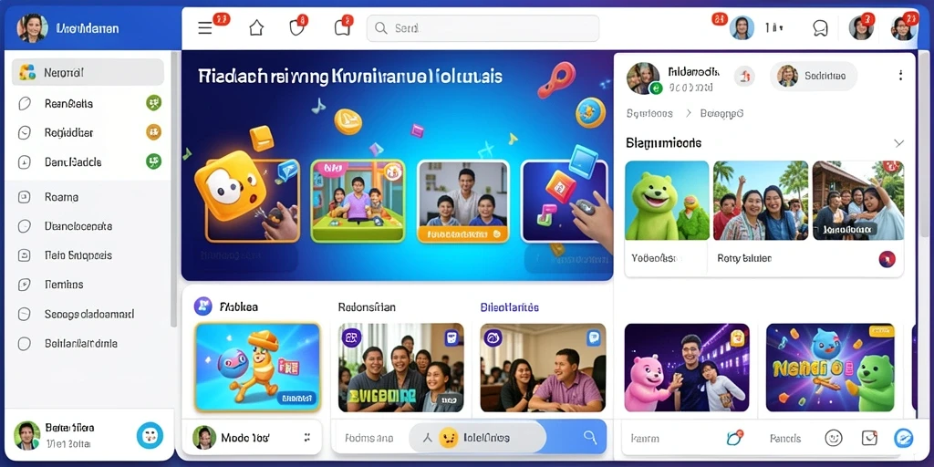 Momen seru saat bermain dengan teman-teman.