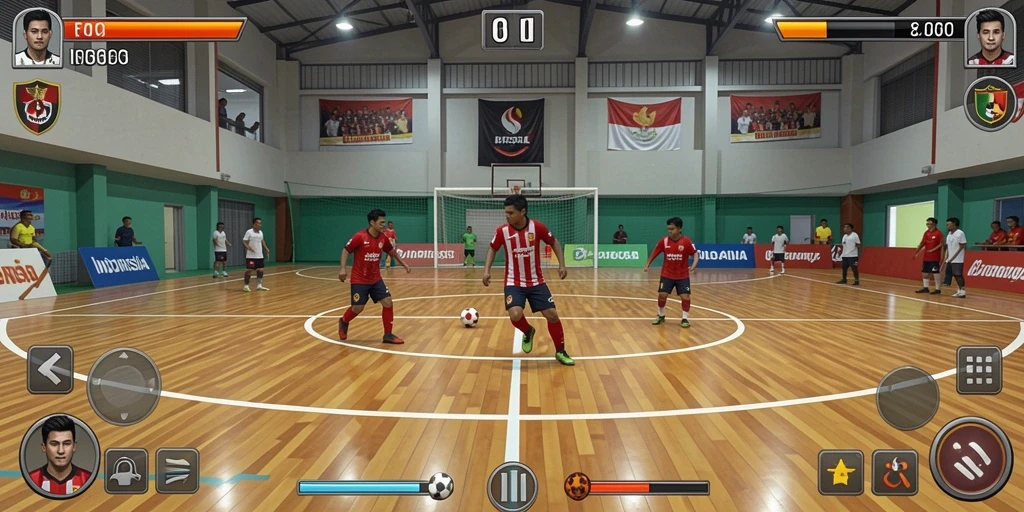 Contoh level permainan yang penuh tantangan.